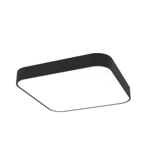 Светодиодный светильник VARTON COSMO Q накладной 50 Вт 3000 К 900x900 мм RAL9005 черный муар с рассеивателем опал